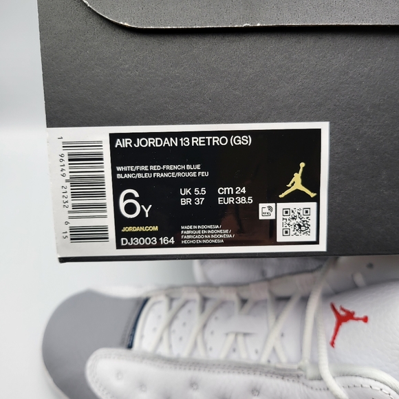 NEW Youth 6 / Women 7.5 Air Jordan 13 Retro (GS) French Blue DJ3003-164 - Picture 8 of 9